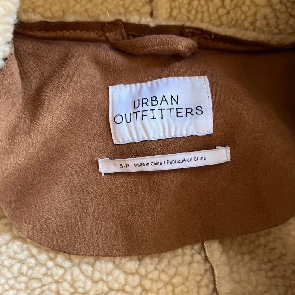 Urban Outfitters Tan faux leather and faux fur Jacket. - Picture 2 of 7